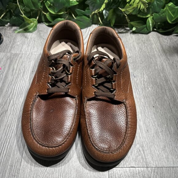 SAS Bout Time Mens Size US 9.5 W Brown Leather Tripad Orthopedic Walking Shoes main image 7